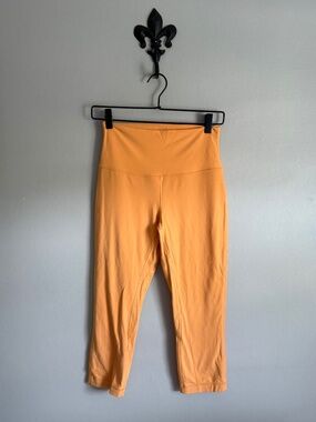 Lululemon Align High Rise Crop Leggings Mango Dream Size 8